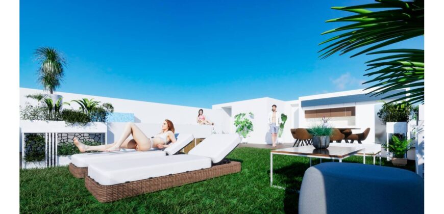 Spacious and luxurious three-bedroom apartment with a 23m2 south-facing terrace/balcony. Benijofar